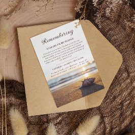 Ocean Conch Herdenking Death Jubileum Kaart