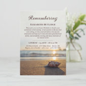 Ocean Conch Herdenking Death Jubileum Kaart (Staand voorkant)