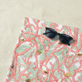 Ocean Coral Branches met Seashells Strandlaken (In situ)