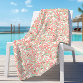 Ocean Coral Branches met Seashells Strandlaken