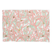 Ocean Coral Branches Seashells Pattern Kussensloop (Voorkant)