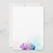 Ocean Coral bruiloft uitnodigingen (Achterkant)