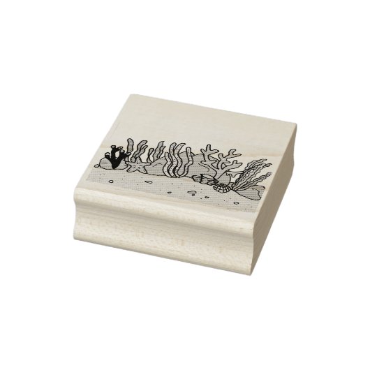 Ocean Coral Zee Floor Rubberstempel (Stempel)