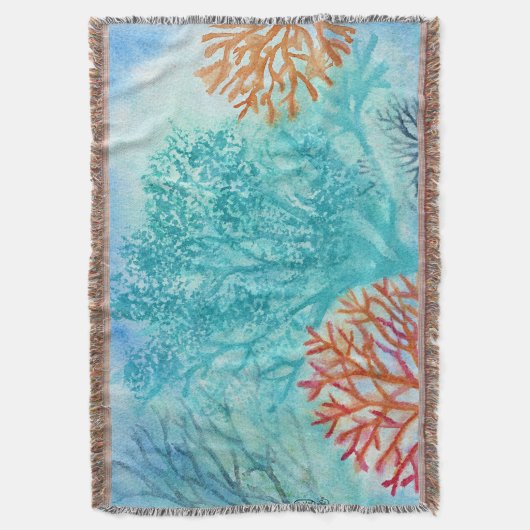 Ocean Corals Deken (Voorkant Verticaal)