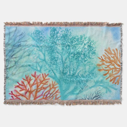 Ocean Corals Deken (Voorkant)