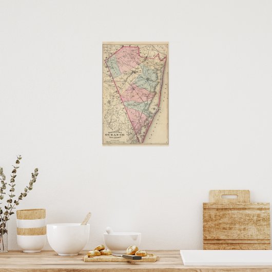 Ocean County, NJ Poster (Keuken)