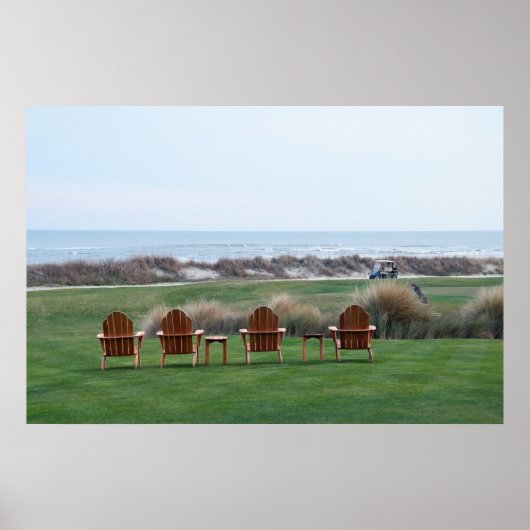 Ocean Course Chairs, Kiawah Island, South Carolina Poster (Voorkant)