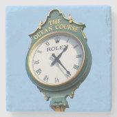 Ocean Course Clock, Kiawah Island, SC Marmer Coast Stenen Onderzetter (Voorkant)