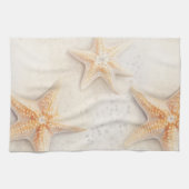 Ocean Cream Peach Beach Starfish Theedoek (Horizontaal)