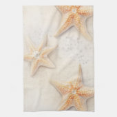 Ocean Cream Peach Beach Starfish Theedoek (Verticaal)