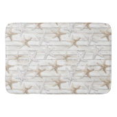 Ocean Cream White Beach Starfish Badmat (Voorkant)
