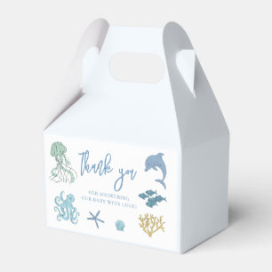 Ocean Creature Blue Baby shower Bedankdoosjes