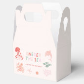 Ocean Creature Roze 1e verjaardagsfeestje Bedankdoosjes (Geopend)