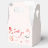 Ocean Creature Roze Baby shower Bedankdoosjes (Geopend)