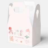 Ocean Creature roze verjaardagsfeestje Bedankdoosjes (Geopend)