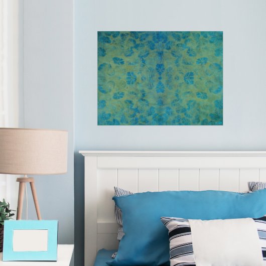 Ocean Creatures Gold Foil Print (Insitu (Slaapkamer))