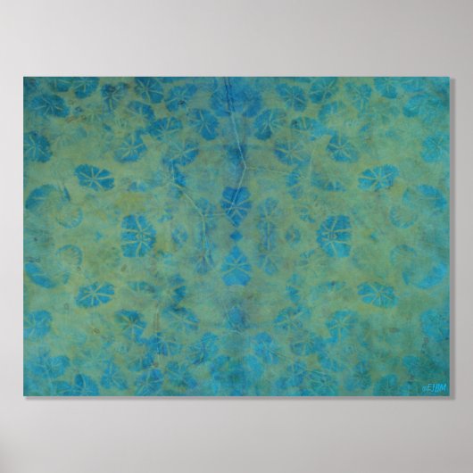 Ocean Creatures Gold Foil Print (Voorkant)