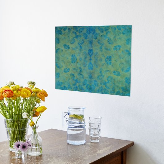 Ocean Creatures Gold Foil Print (Laag (Keuken))