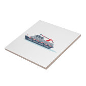 Ocean Cruise Ship Tegeltje (Zijkant)