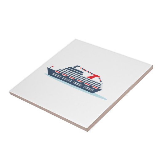 Ocean Cruise Ship Tegeltje (Zijkant)