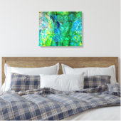 Ocean Crystals 2 20x16 canvas print (Insitu (Slaapkamer))