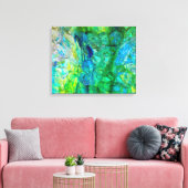 Ocean Crystals 2 20x16 canvas print (Insitu (Woonkamer))