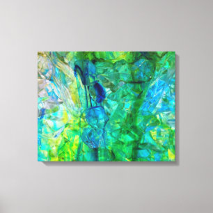Ocean Crystals 2 20x16 canvasafdruk Canvas Afdruk