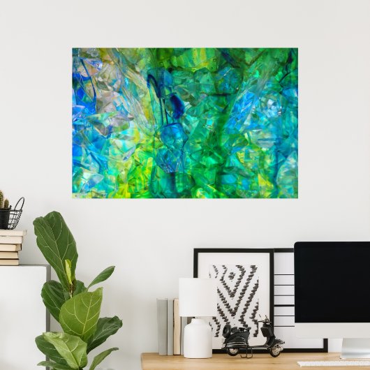 Ocean Crystals 2 36x24 poster (Thuiskantoor)