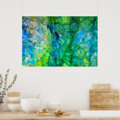 Ocean Crystals 2 36x24 poster (Keuken)