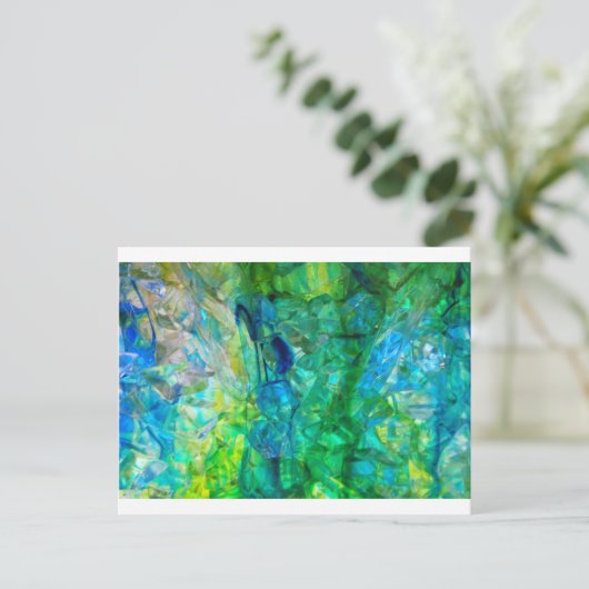 Ocean Crystals 2 Briefkaart (Staand voorkant)