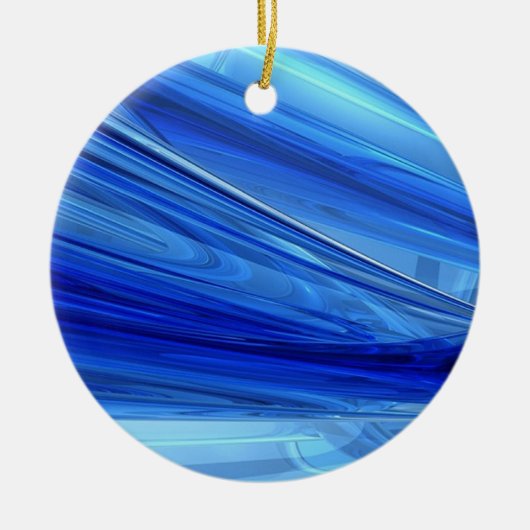 Ocean Current Keramisch Ornament (Voorkant)
