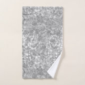 Ocean currents & Bubbles Grey Towel set Bad Handdoek (Handdoek)