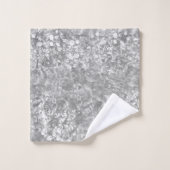Ocean currents & Bubbles Grey Towel set Bad Handdoek (Wasdoekje)