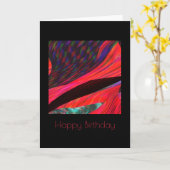 Ocean Currents Verjaardag Kaart (Gele Bloem)