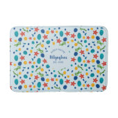 Ocean custom familienaam strandhuis zee collage badmat (Voorkant)