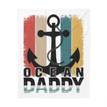 Ocean Daddy | Gezellige nautische-thema deken voor