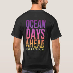 Ocean Days voor Cocoa Beach Beach Florida Beach B T-shirt