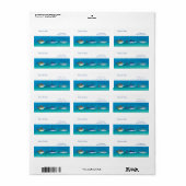 Ocean Delight (persoonlijke naam en adres) Etiket (Full Sheet)