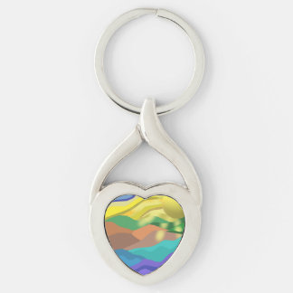 Ocean Dessert Zomerlandschap Abstract Sleutelhanger