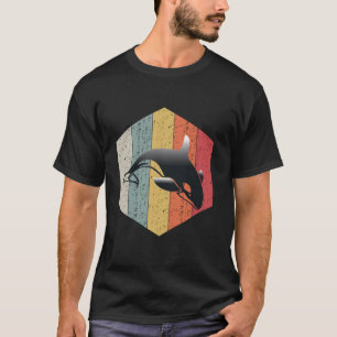 Ocean Dierenvriend Orca Retro Style Killer Whale T-shirt