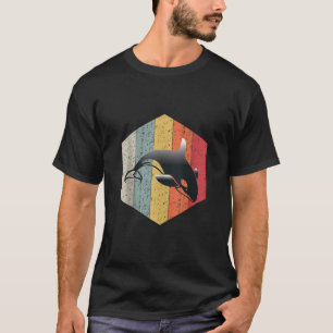 Ocean Dierenvriend Orca Retro Style Killer Whale T T-shirt