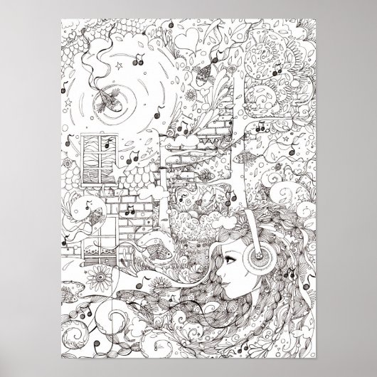 Ocean dip - poster print (Voorkant)