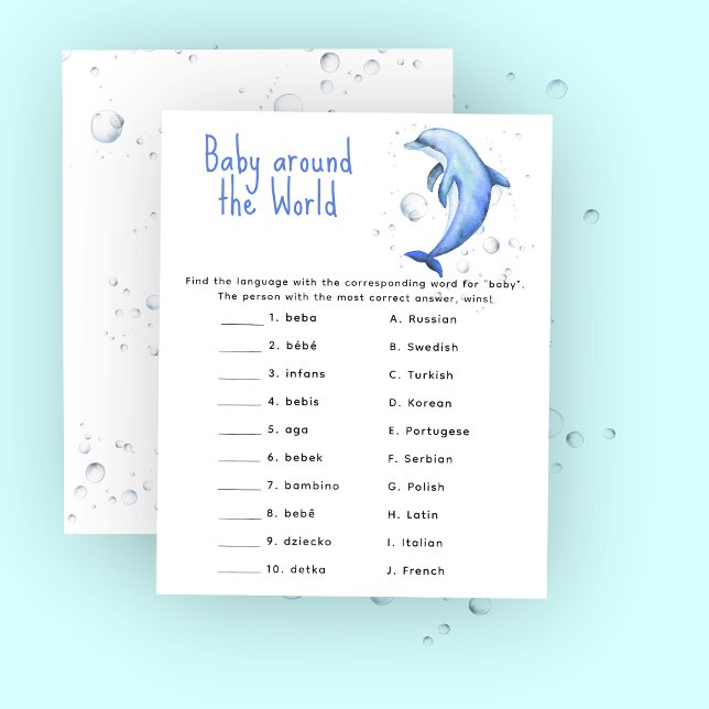 Ocean dolfijn - baby rond de wereld spel (Creator heeft geüpload)