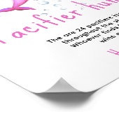 Ocean dolfijn - Fopspeenjacht spel baby shower Poster (Hoek)