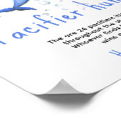 Ocean dolfijn - Fopspeenjacht spel baby shower Poster (Hoek)