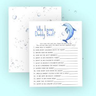 Ocean dolfijn - Spel Wie kent papa het beste