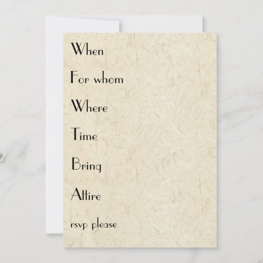 Ocean Dolphin Zee Turtle Fish Vrijgezellenfeest Ui Kaart (Achterkant)