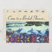 Ocean Dolphin Zee Turtle Fish Vrijgezellenfeest Ui Kaart (Voorkant / Achterkant)