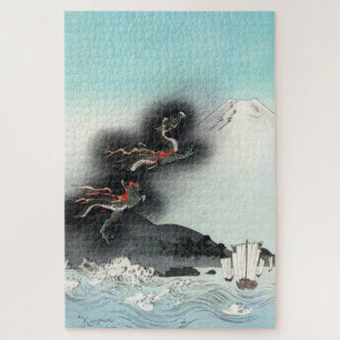 Ocean Dragon Rising naar Mt. Fuji HOKUSAI Ukiyo-e Legpuzzel