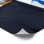 Ocean Dragon Rising naar Mt. Fuji HOKUSAI Ukiyo-e Poster (Hoek)